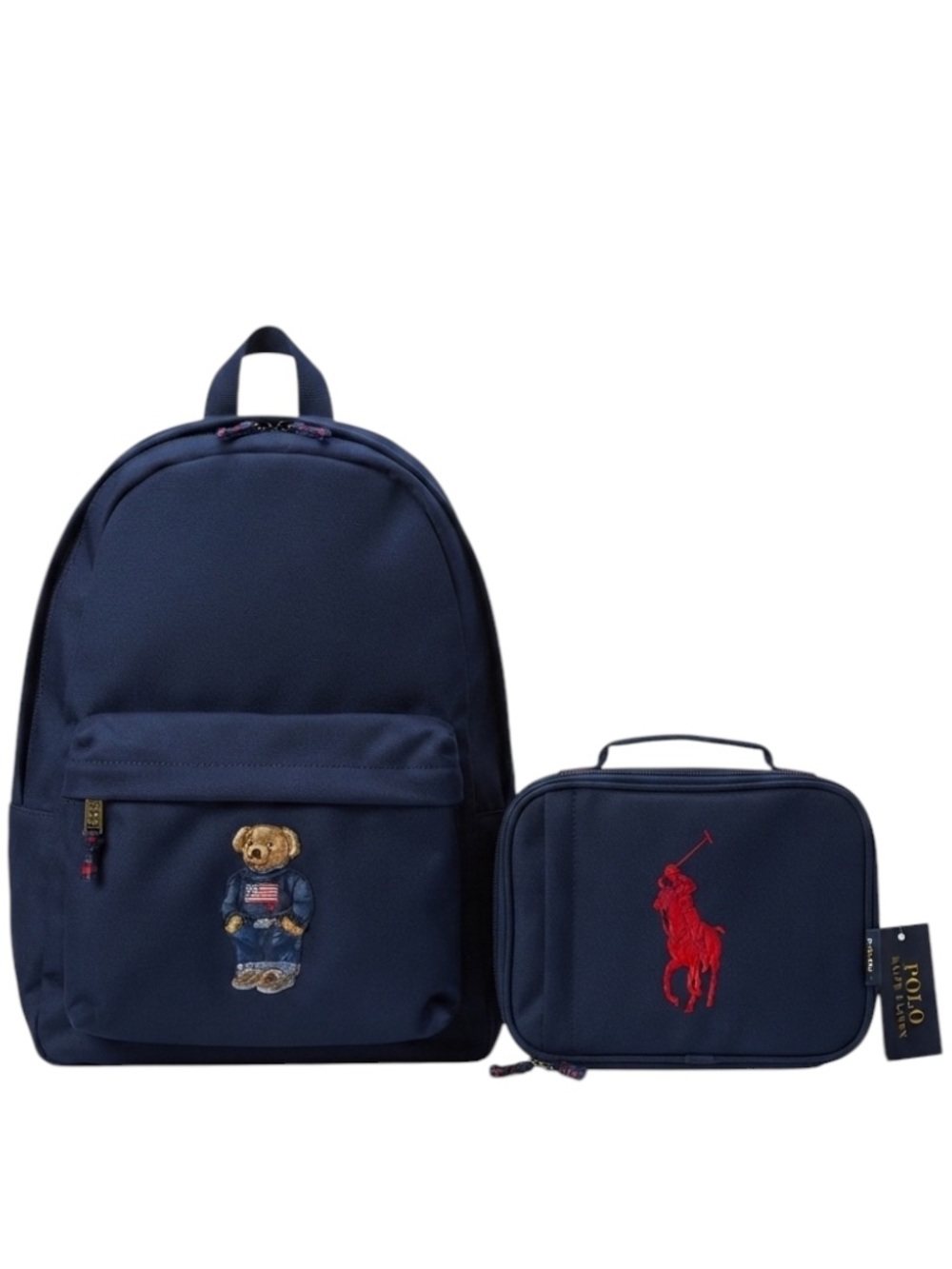 Polo Ralph Lauren Kids Boys Girls Newport  Navy Polo Bear School Backpack, NWT